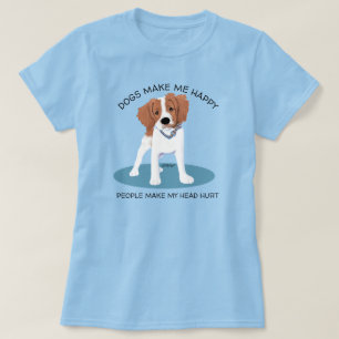 KiniArt French Brittany Hondenliefhebber T-Shirt
