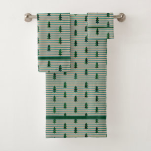 KiniArt Green Plaid Arbres