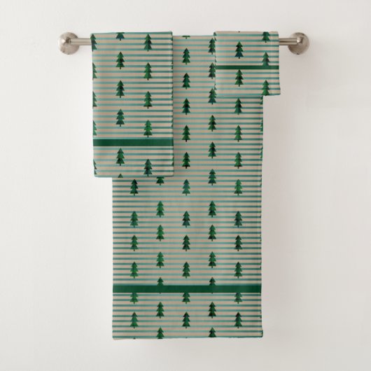 KiniArt Green Plaid Arbres (En situation)