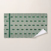 KiniArt Green Plaid Arbres (Serviette à main)