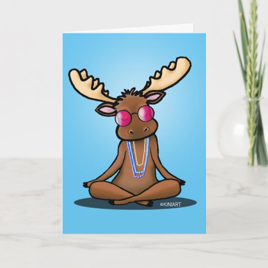 KiniArt Groovy Moose Kaart (Voorkant)