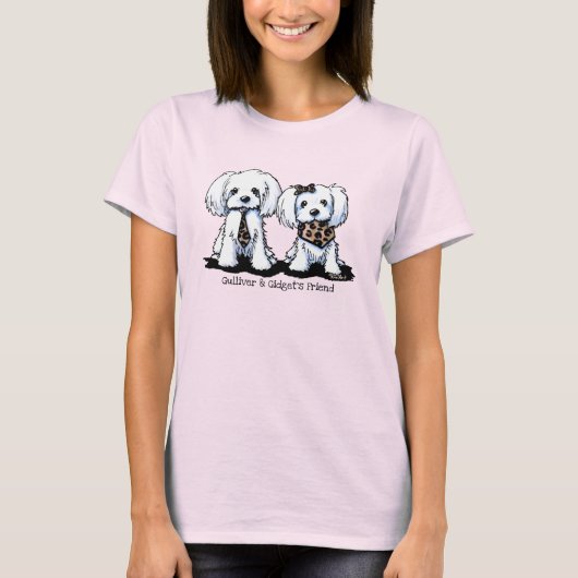 KiniArt GULLY & GIDGET Petcature Portrait T-shirt (Devant)