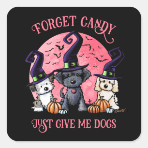 KiniArt Halloween Trio Vierkante Sticker