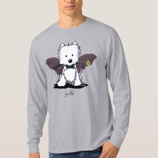 KiniArt Halloween Westie Terrier T-Shirt (Voorkant)