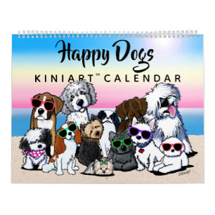 KiniArt Happy Dogs-agenda Kalender