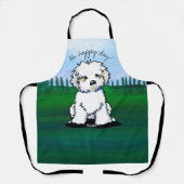 KiniArt Havanese All-Over Print Apron Schort (Voorkant)