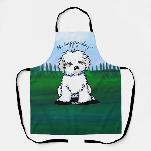 KiniArt Havanese All-Over Print Apron Schort (Voorkant)