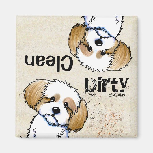 KiniArt Havanese Dishwasher magnet Magneet (Voorkant)