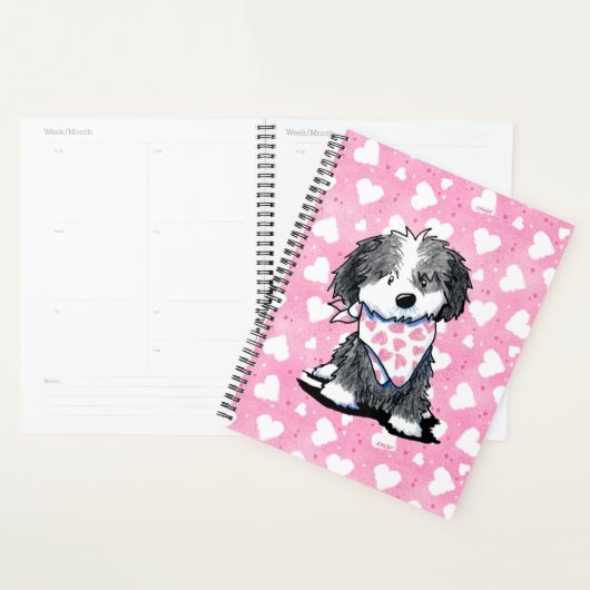 KiniArt Havanese Hearts Planner (Devant avec enveloppe)
