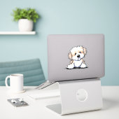 KiniArt Havanese Sticker (Laptop op bureau)