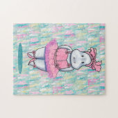 KiniArt Hippo Ballerina Legpuzzel (Horizontaal)