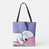KiniArt Hond Vermoeide Bichon Draagtas (Achterkant)