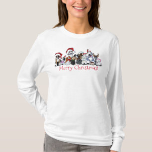 KiniArt-hondliefhebber kerst T-shirt