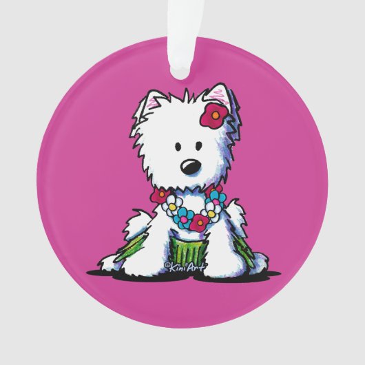 KiniArt Hula Girl Westie (devant)