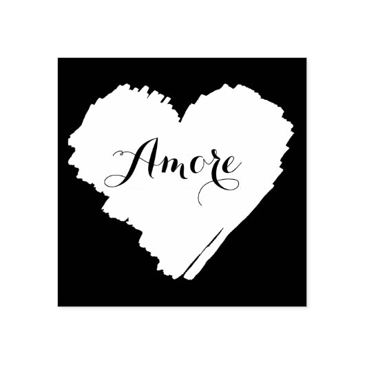 KiniArt Italy Heart Rubberstempel (Afrduk)