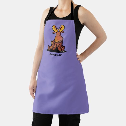 KiniArt Jazzy Moose All-Over Print Schort (Insitu)
