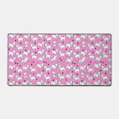KiniArt Jouer Westies Bureau rose Mat (Recto)