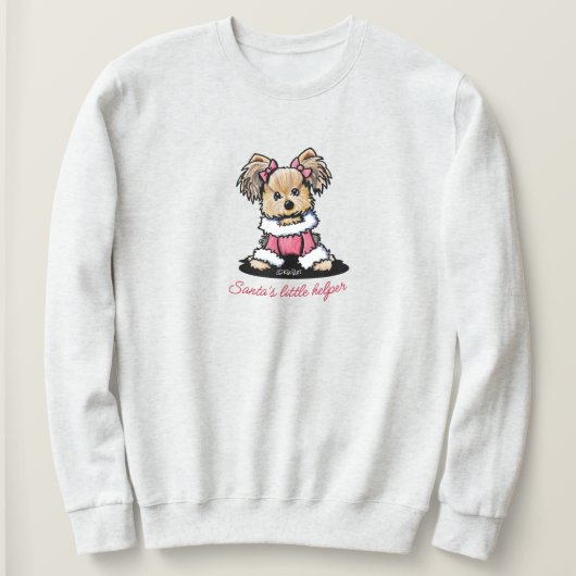 KiniArt Kerst Yorkie Trui (Design voorkant)
