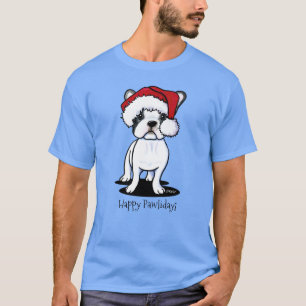 KiniArt Kerstmis Frenchie T-Shirt
