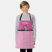KiniArt Kitten All-Over Print Kind Schort (Gedragen)