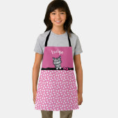 KiniArt Kitten All-Over Print Kind Schort (Insitu)