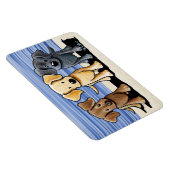 KiniArt Labrador Beach Trio Flexi Magnet (Côté Droit)
