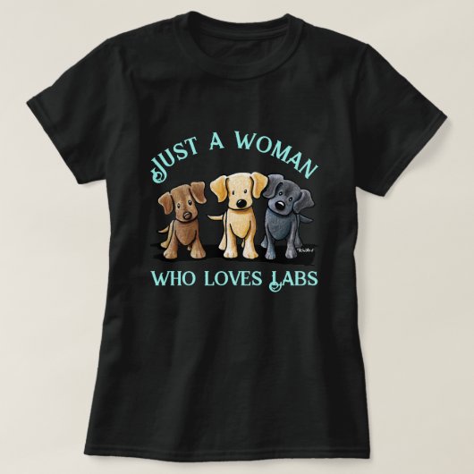 KiniArt Labrador Lover T-Shirt (Design voorkant)