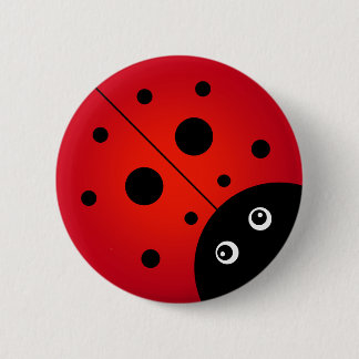 KiniArt Ladybug-Button Ronde Button 5,7 Cm