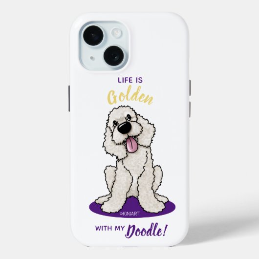 KiniArt Life is Golden DOODLE Case-Mate iPhone Case (Achterkant)