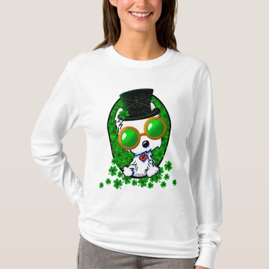KiniArt Lucky Westie T-shirt (Voorkant)