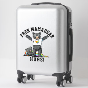 KiniArt Mama Beer Hugs Sticker