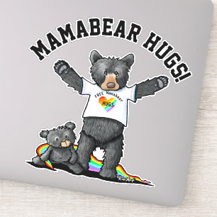 KiniArt Mamabeer Hugs Sticker