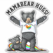 KiniArt Mamabeer Hugs Sticker (Voorkant)