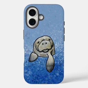 KiniArt Manatee iPhone 16 Hoesje
