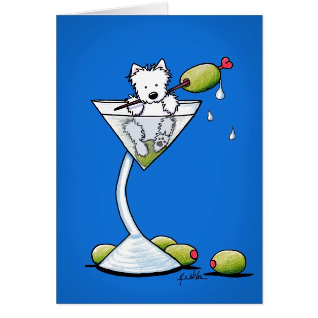 KiniArt Martini Westie (Voorkant)