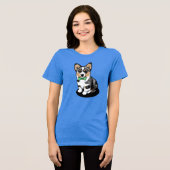 KiniArt Merle Corgi Puppy T-Shirt (Voorkant volledig)