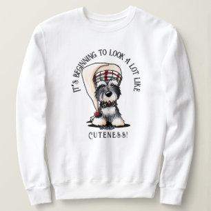 KiniArt Mini Schnauzer kerstshirt Trui