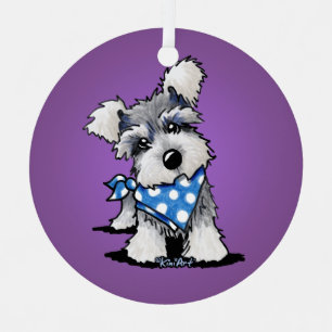 KiniArt Mini Schnauzer Metalen Ornament