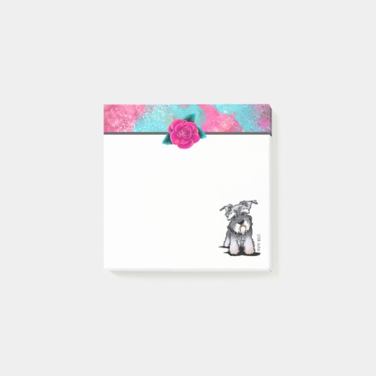 KiniArt Mini Schnauzer Post-it® Notes (Voorkant)