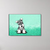 KiniArt Miniature Schnauzer Canvas Afdruk (Voorkant)
