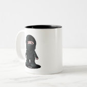 KiniArt Ninja Tweekleurige Koffiemok (Voorkant links)