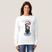 KiniArt Noël Bernadoodle Sweatshirt (Devant entier)