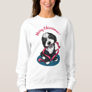KiniArt Noël Bernadoodle Sweatshirt pour chiots