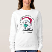 KiniArt Noël Cutieface Sweatshirt Westie (Devant)