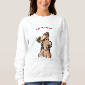 KiniArt Noël Gallois Terrier Sweatshirt (Devant)