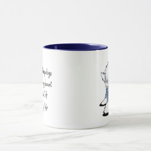 KiniArt OE Sheepdog Custom Mug (Centre)