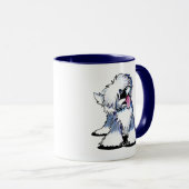 KiniArt OE Sheepdog Custom Mug (Devant droit)
