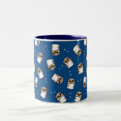 KiniArt Owl Lover Mug à café à deux tons (Centre)
