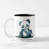 KiniArt Panda Cub Mug à café à deux tons (Gauche)