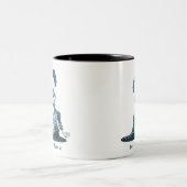 KiniArt Panda Cub Mug à café à deux tons (Centre)